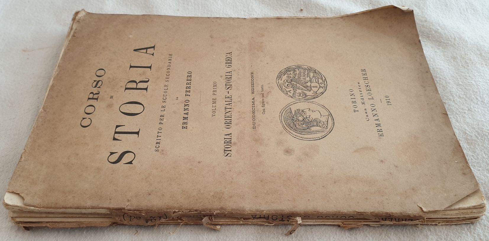CORSO DI STORIA VOLUME PRIMO STORIA ORIENTALE STORIA GRECA