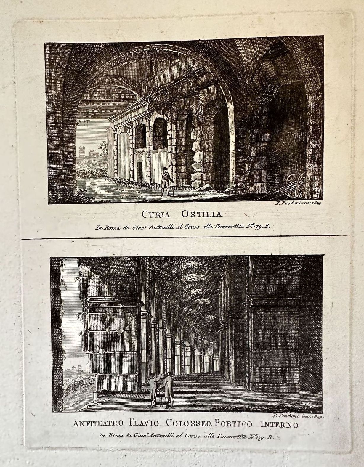 CURIA OSTILIA ANFITEATRO FLAVIO COLOSSEO PORTICO INTERNO