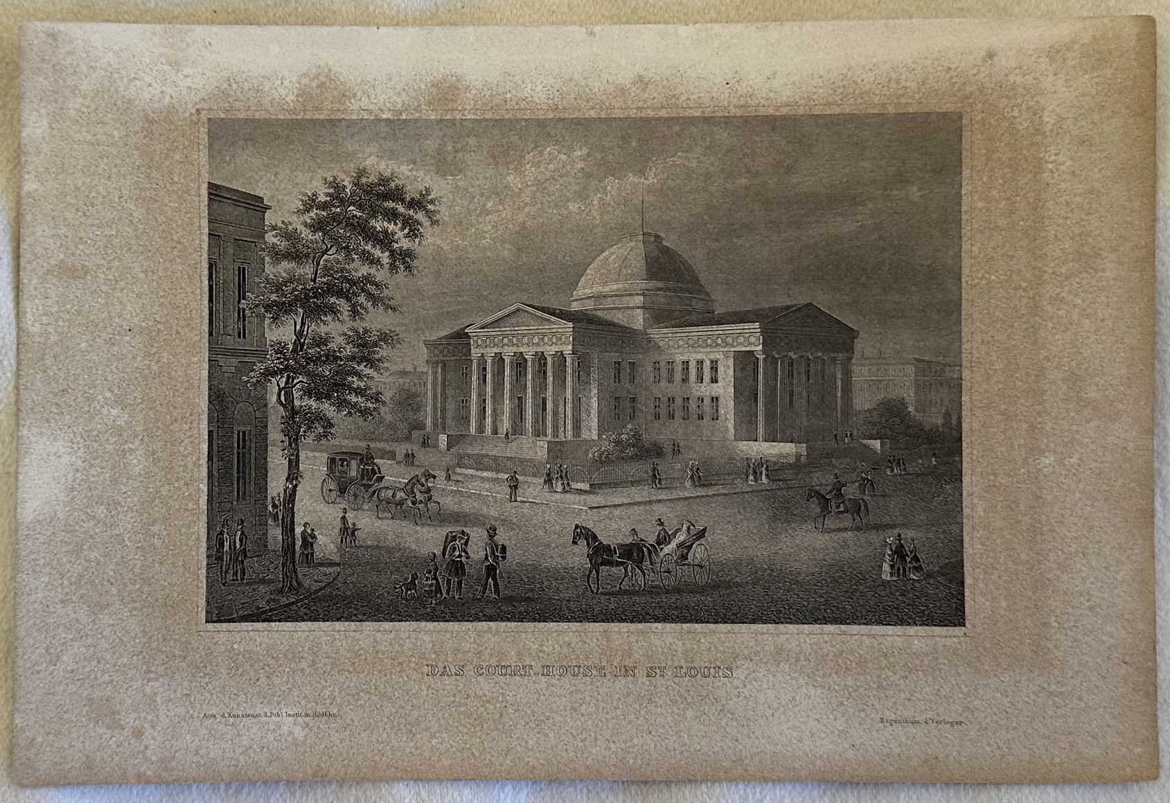 DAS COURT HOUSE IN ST LOUIS Bibliograph instit. In Hildbh.