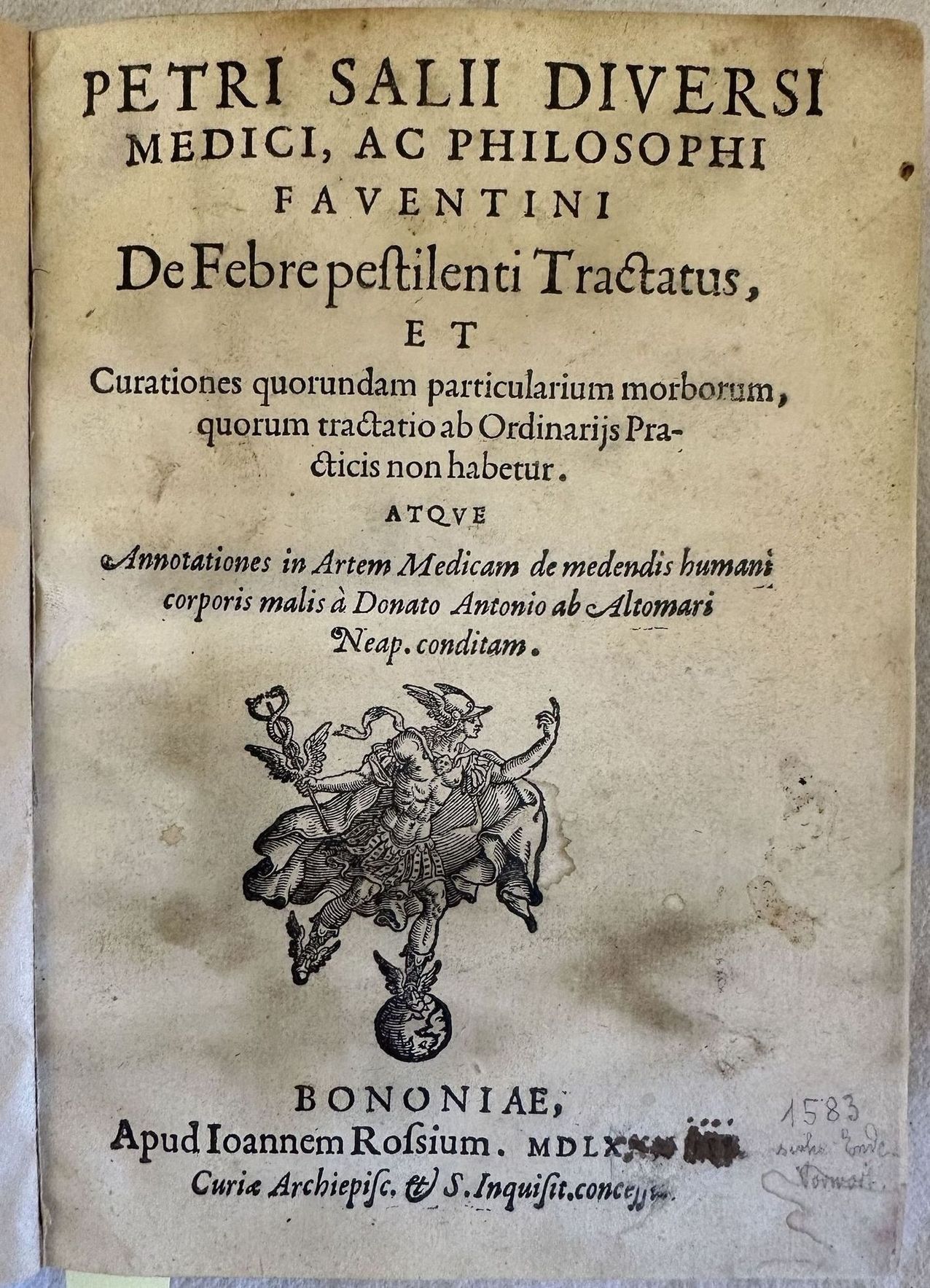 DE FEBRE PESTILENTI TRACTATUS ET CURATIONES QUORUNDAM PARTICULARIUM MORBORUM QUORUM …