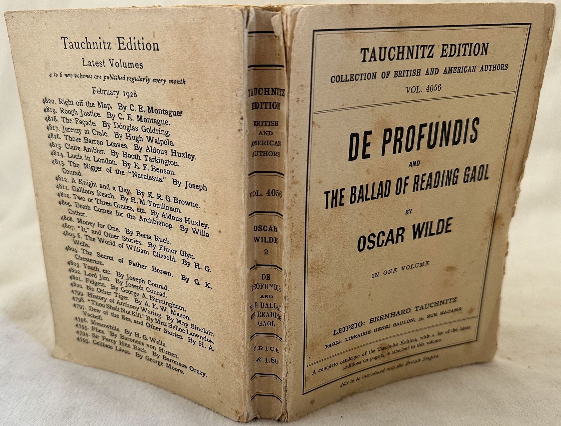 DE PROFUNDIS AND THE BALLAD OF READING GAOL