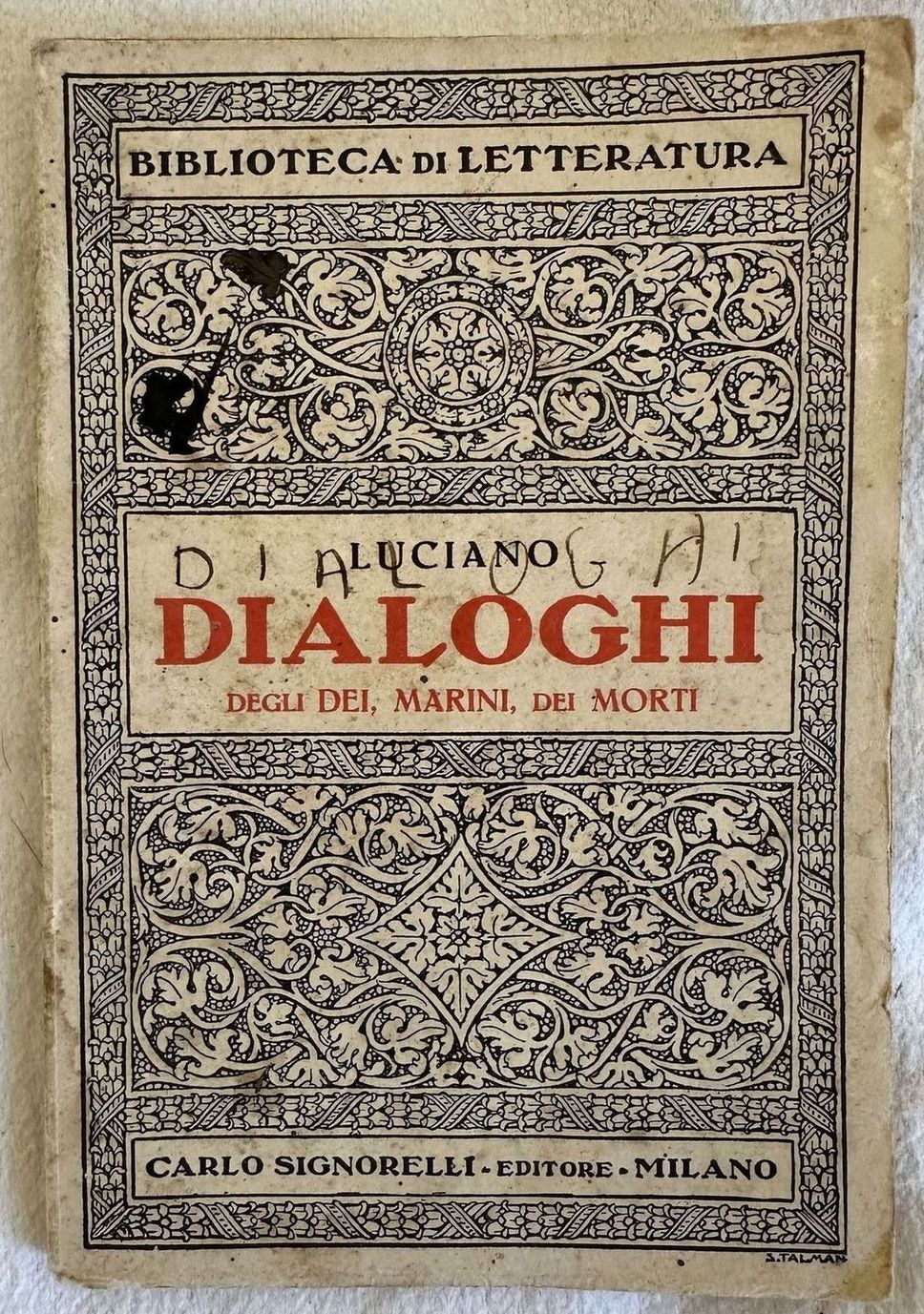 DIALOGHI DEGLI DEI MARINI DEI MORTI SCELTA TRADUZIONE E NOTE …