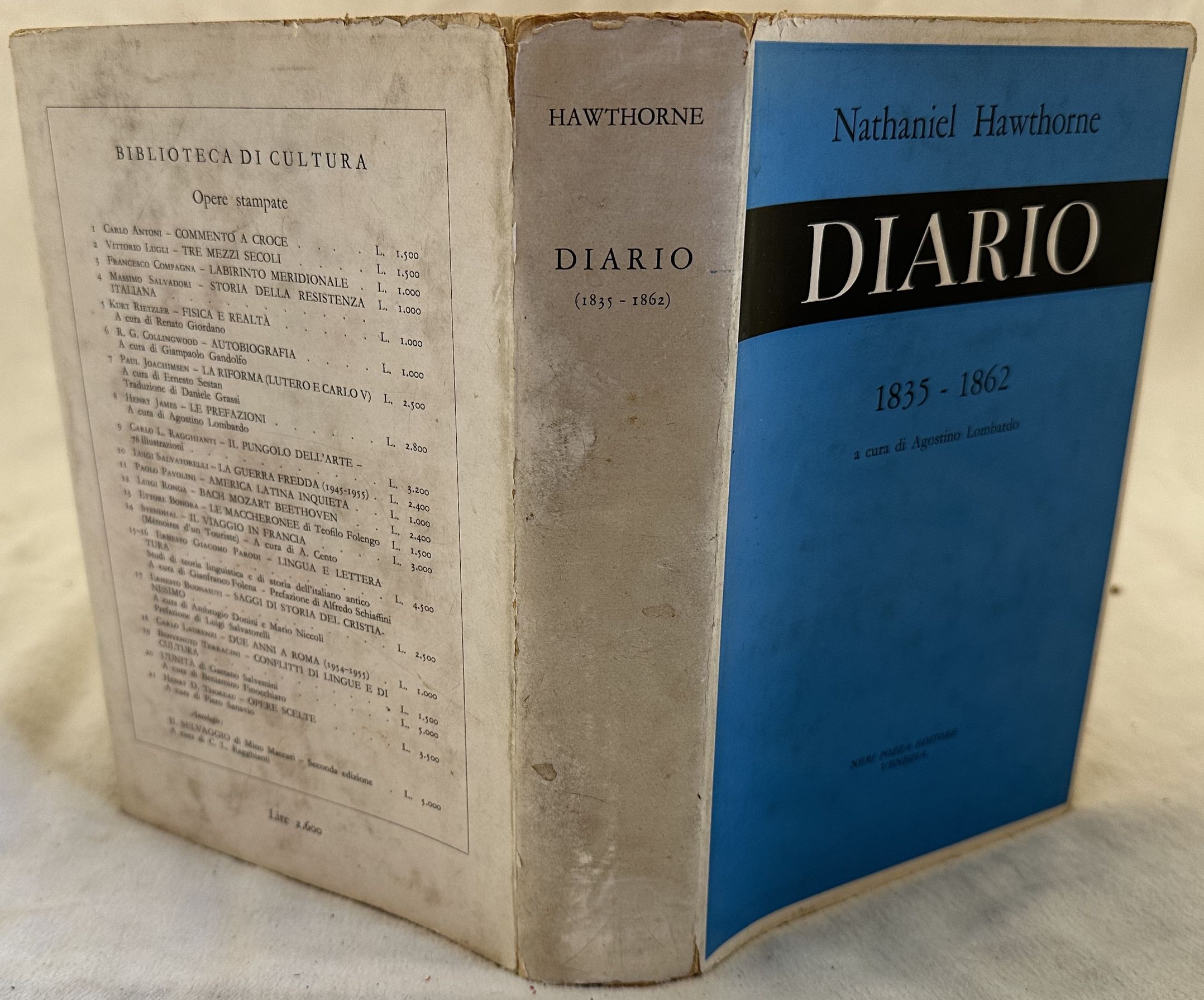 DIARIO (1835-1862) A CURA DI AGOSTINO LOMBARDO