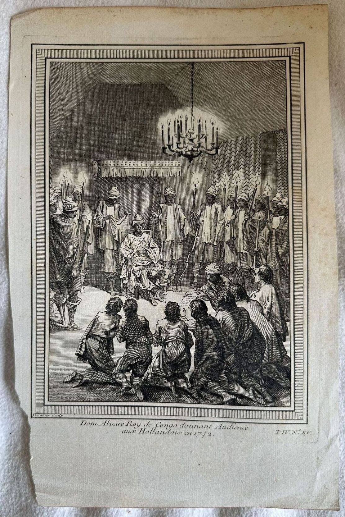 DOM ALVARE ROY DE CONGO DONNANT AUDIENCE AUX HOLLANDOIS EN …