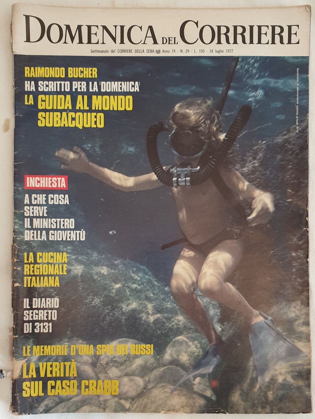 DOMENICA DEL CORRIERE ANNO 74 N. 29 18 LUGLIO 1972