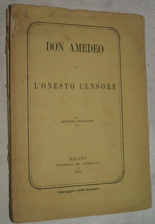 DON AMEDEO E L'ONESTO CENSORE