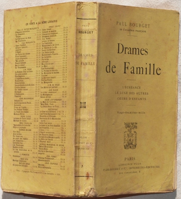 DRAMES DE FAMILLE