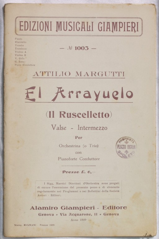 EL ARRAYUELO (IL RUSCELLETTO)