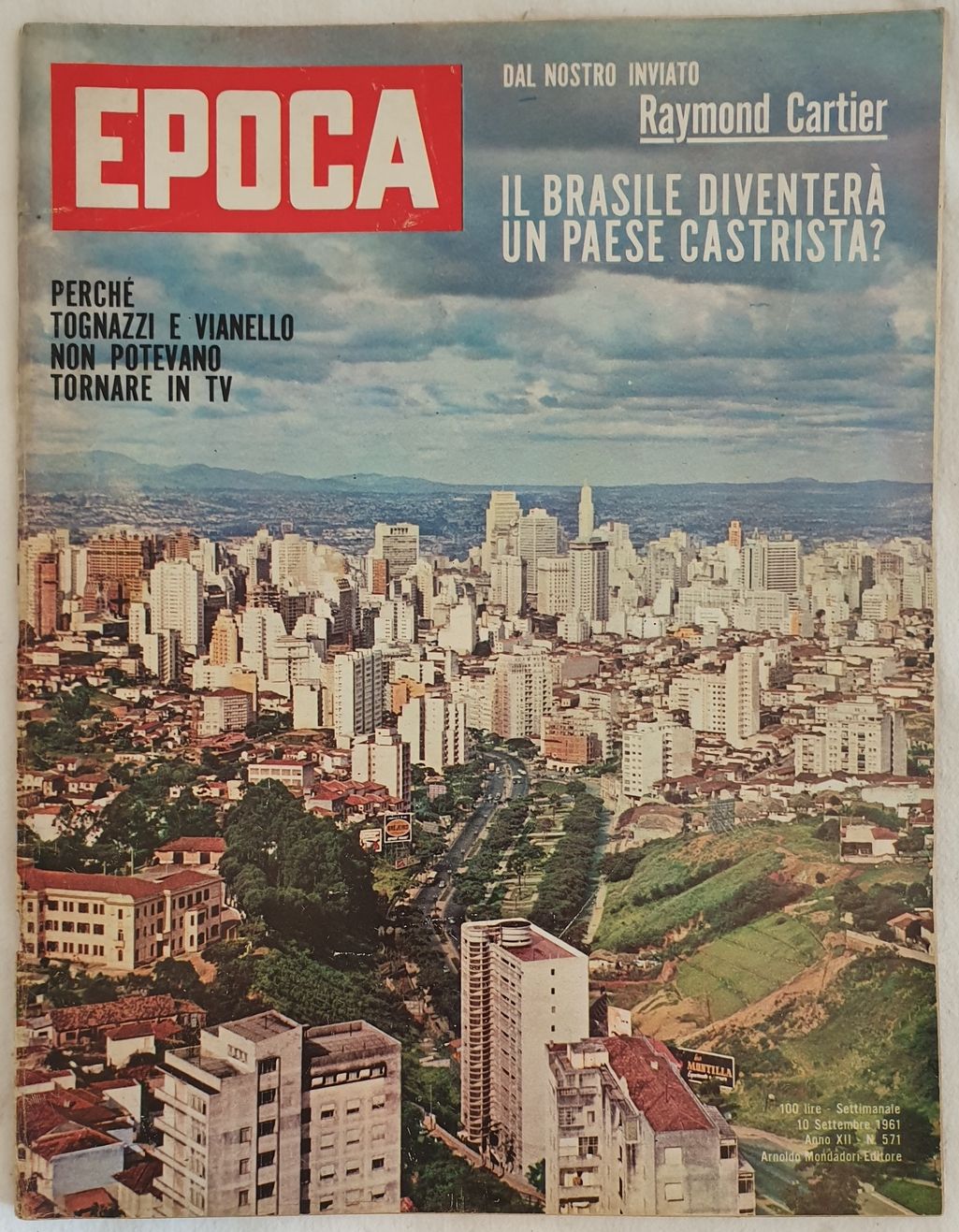 EPOCA SETTIMANALE 10 SETTEMBRE 1961 - ANNO XII N. 571