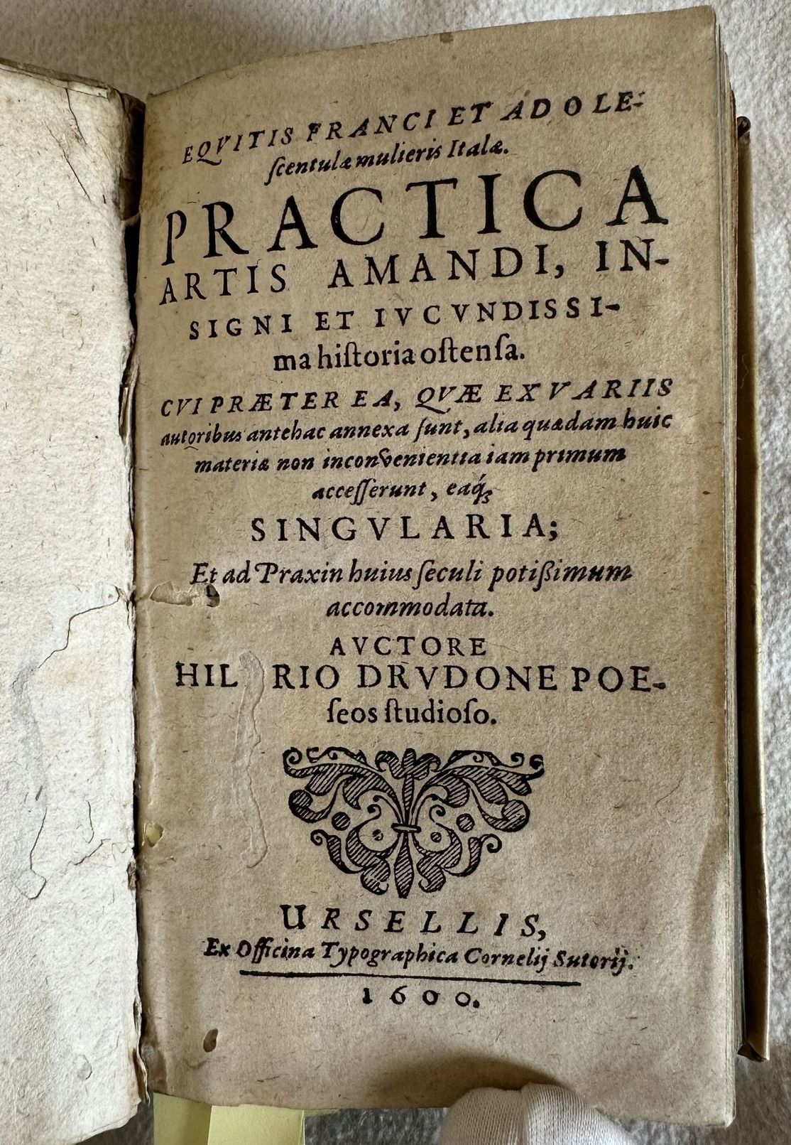 EQUITIS FRANCI ET ADOLESCENTULA MULIERIS ITALA PRACTICA ARTIS AMANDI INSIGNI …