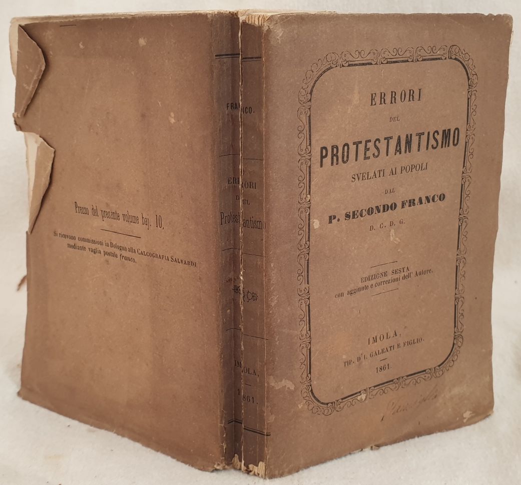 ERRORI DEL PROTESTANTISMO