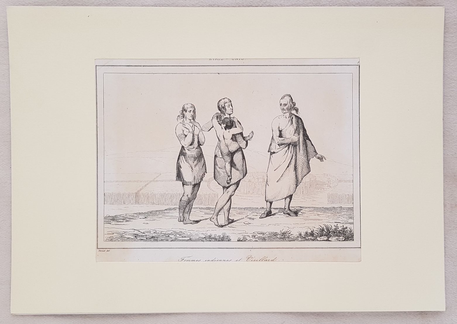 FEMMES INDIENNES ET VEILLARD