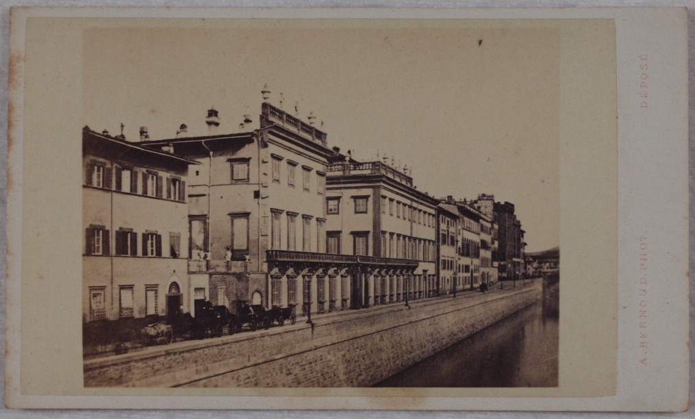 Firenze – Lungarno acciaiuoli Alphonse Bernoud -1860 circa