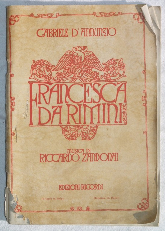 FRANCESCA DA RIMINI TRAGEDIA IN QUATTRO ATTI