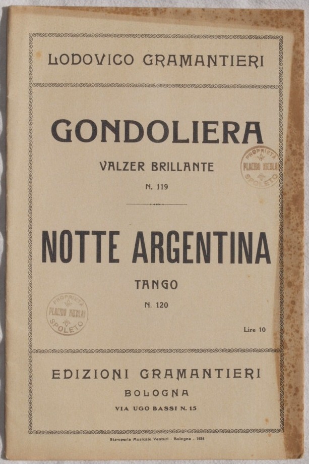GONDOLIERA - NOTTE ARGENTINA