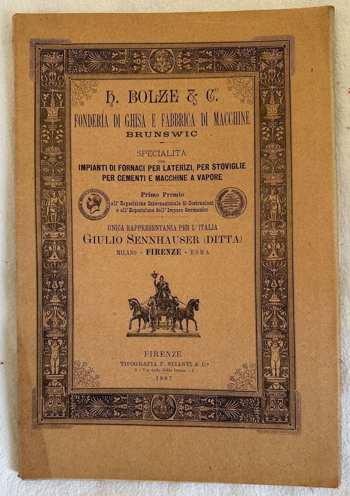 H. BOLZE & C. FONDERIA DI GHISA E FABBRICA DI …