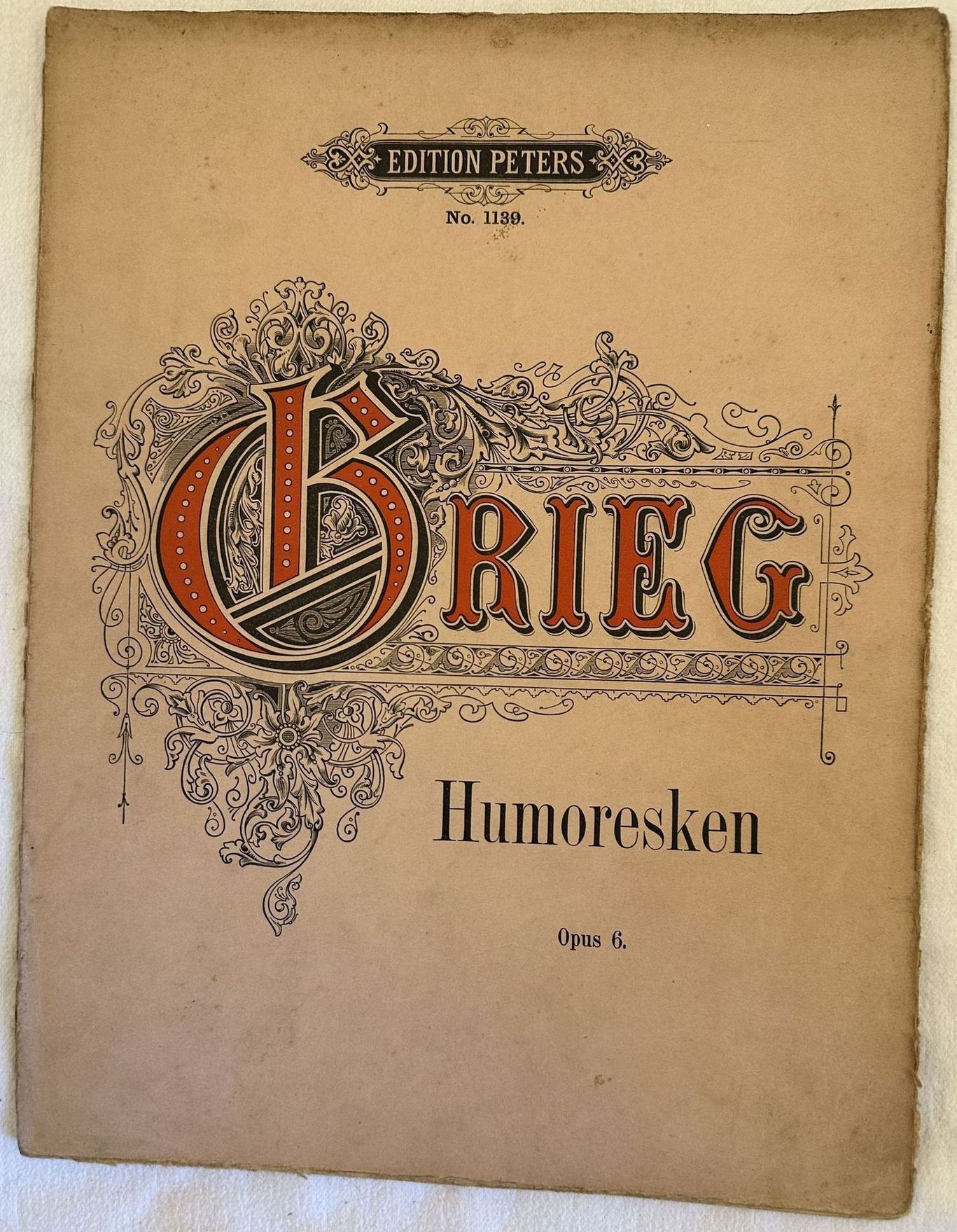 HUMORESKEN FUR DAS PIANOFORTE VON EDVARD GRIEG OP. 6