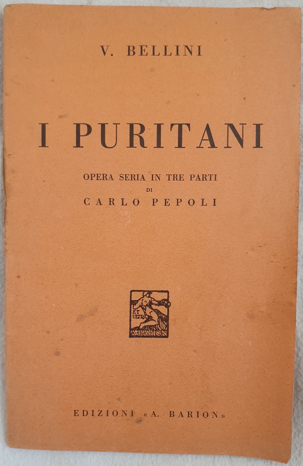 I PURITANI E I CAVALIERI OPERA SERIA IN TRE PARTI …