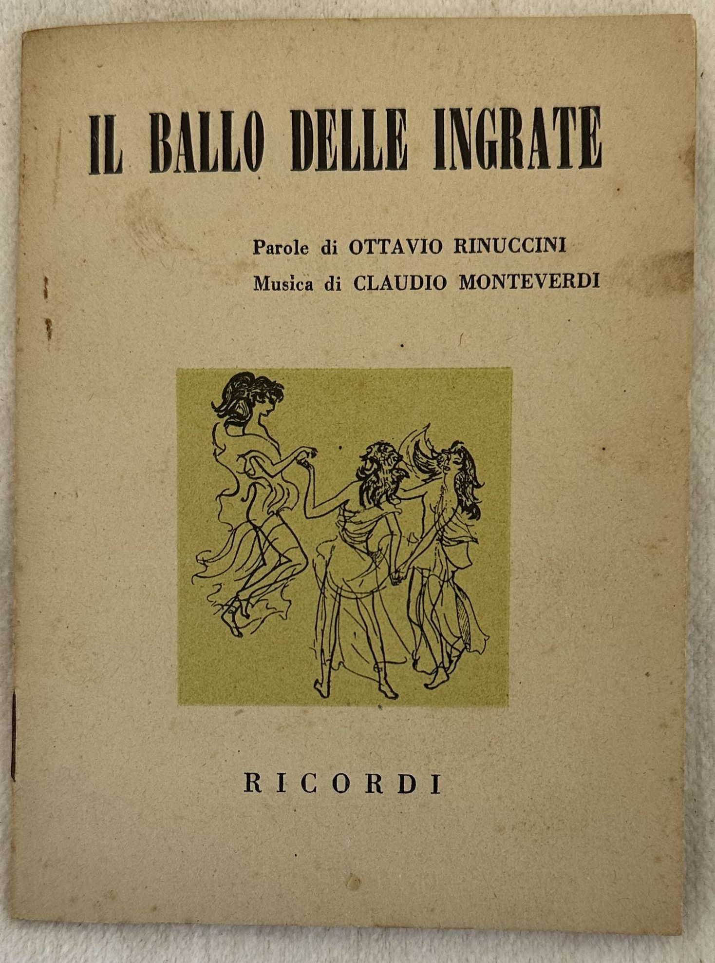 IL BALLO DELLE INGRATE PAROLE DI OTTAVIO RINUCCINI MUSICA DI …