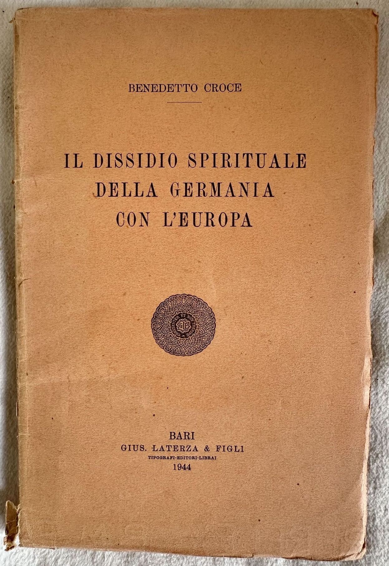 IL DISSIDIO SPIRITUALE DELLA GERMANIA CON L'EUROPA