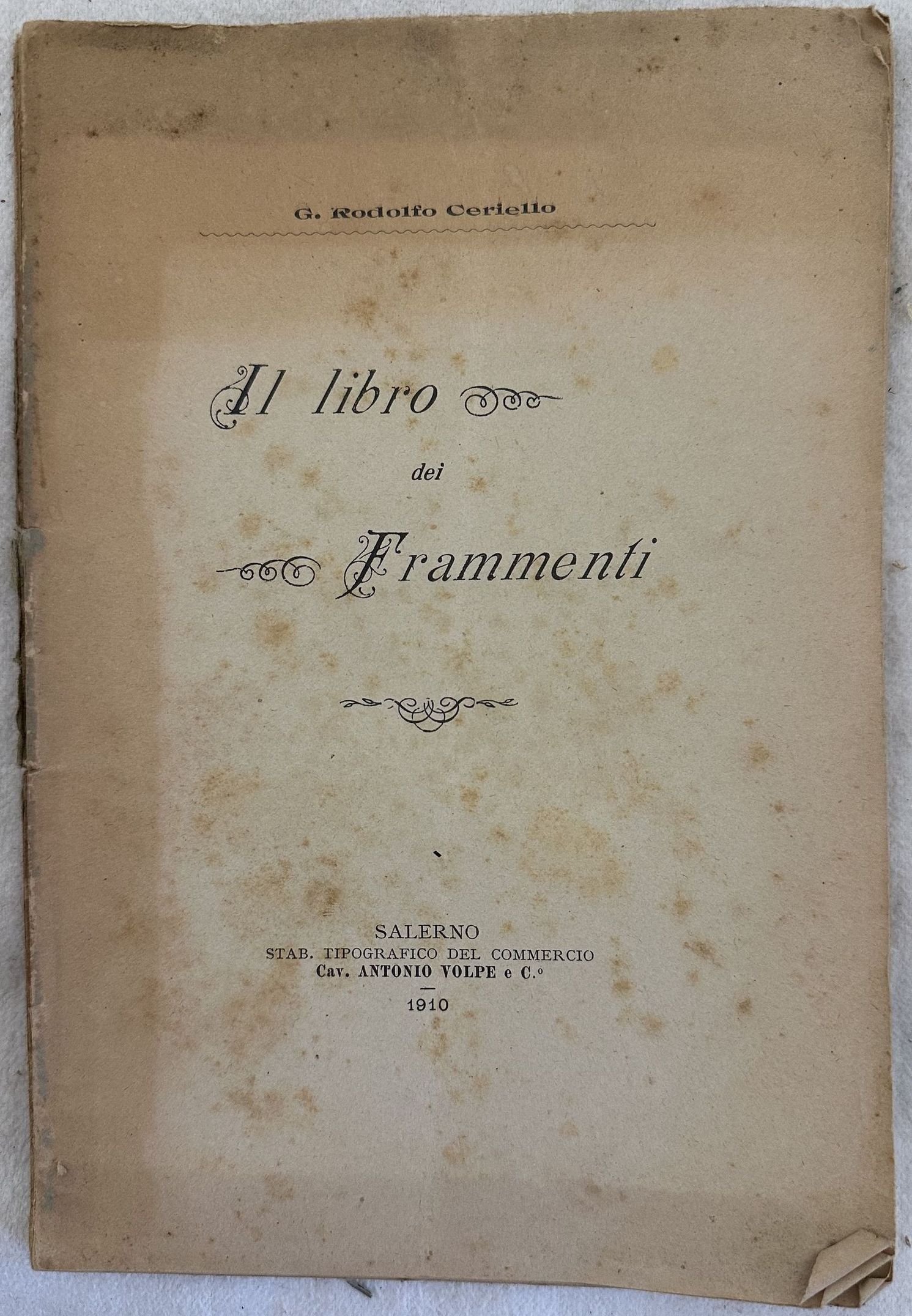 IL LIBRO DEI FRAMMENTI