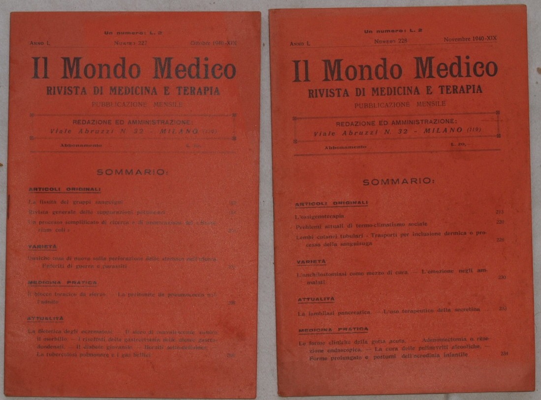 IL MONDO MEDICO RIVISTA DI MEDICINA E TERAPIA PUBBLICAZIONE MENSILE …