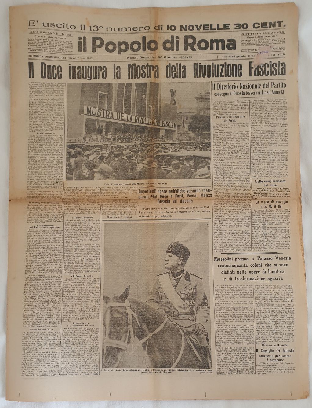 IL POPOLO DI ROMA ANNO VIII - N. 259 ROMA, …