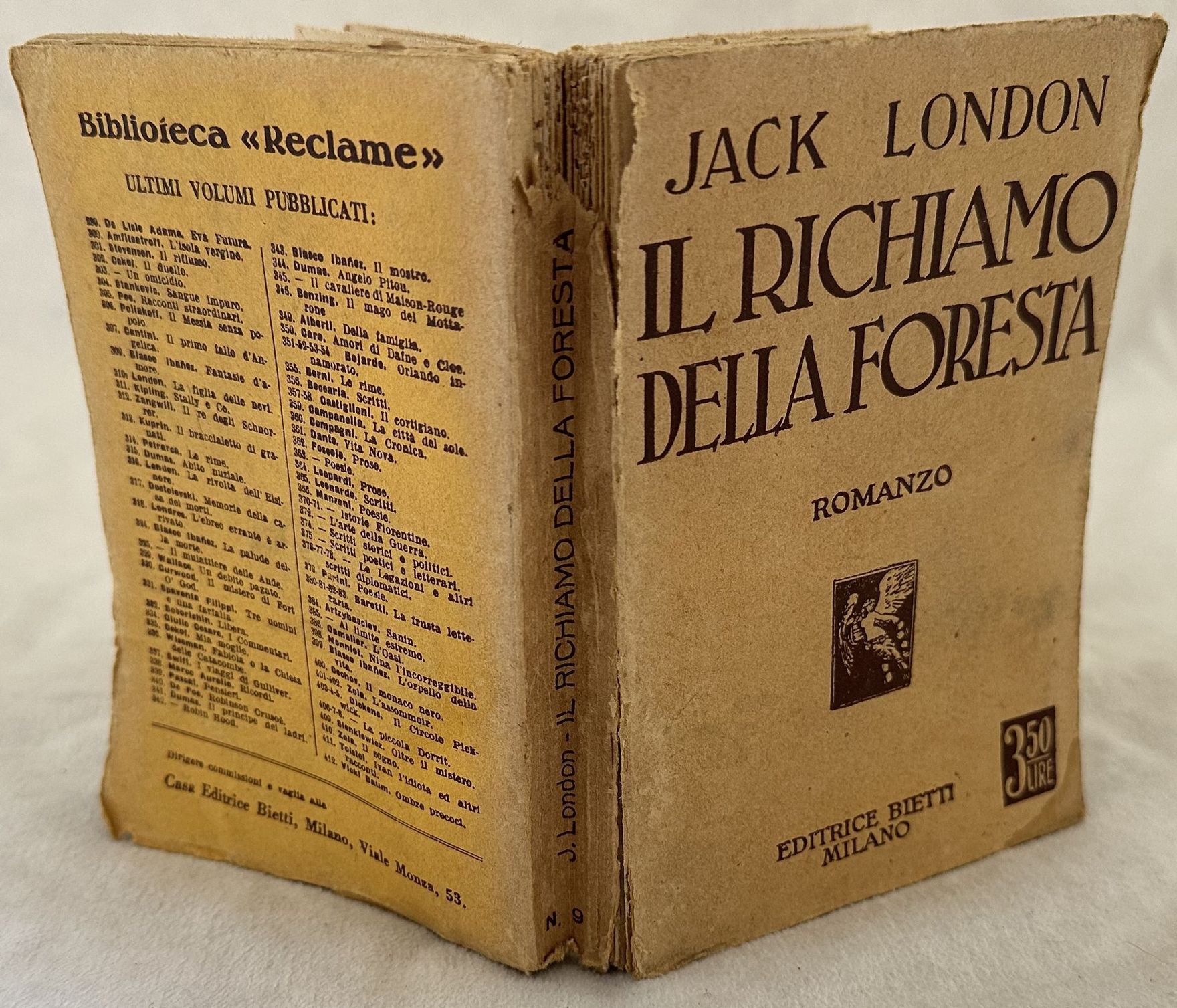 IL RICHIAMO DELLA FORESTA ROMANZO TRADUZIONE DI QUIRINO MAFFI