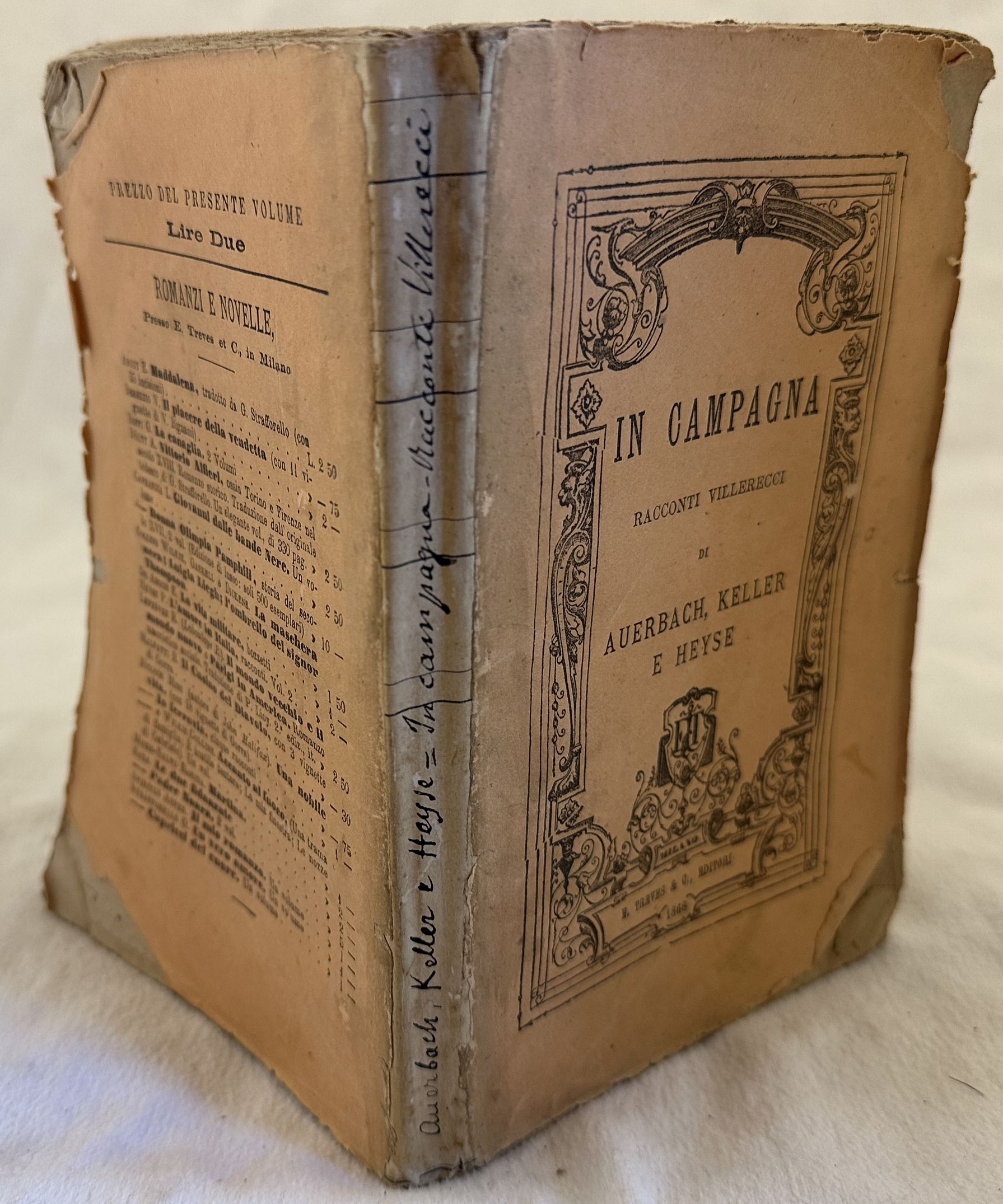 IN CAMPAGNA RACCONTI VILLERECCI DI BERTOLDO AUERBACH GOFFREDO KELLER E …