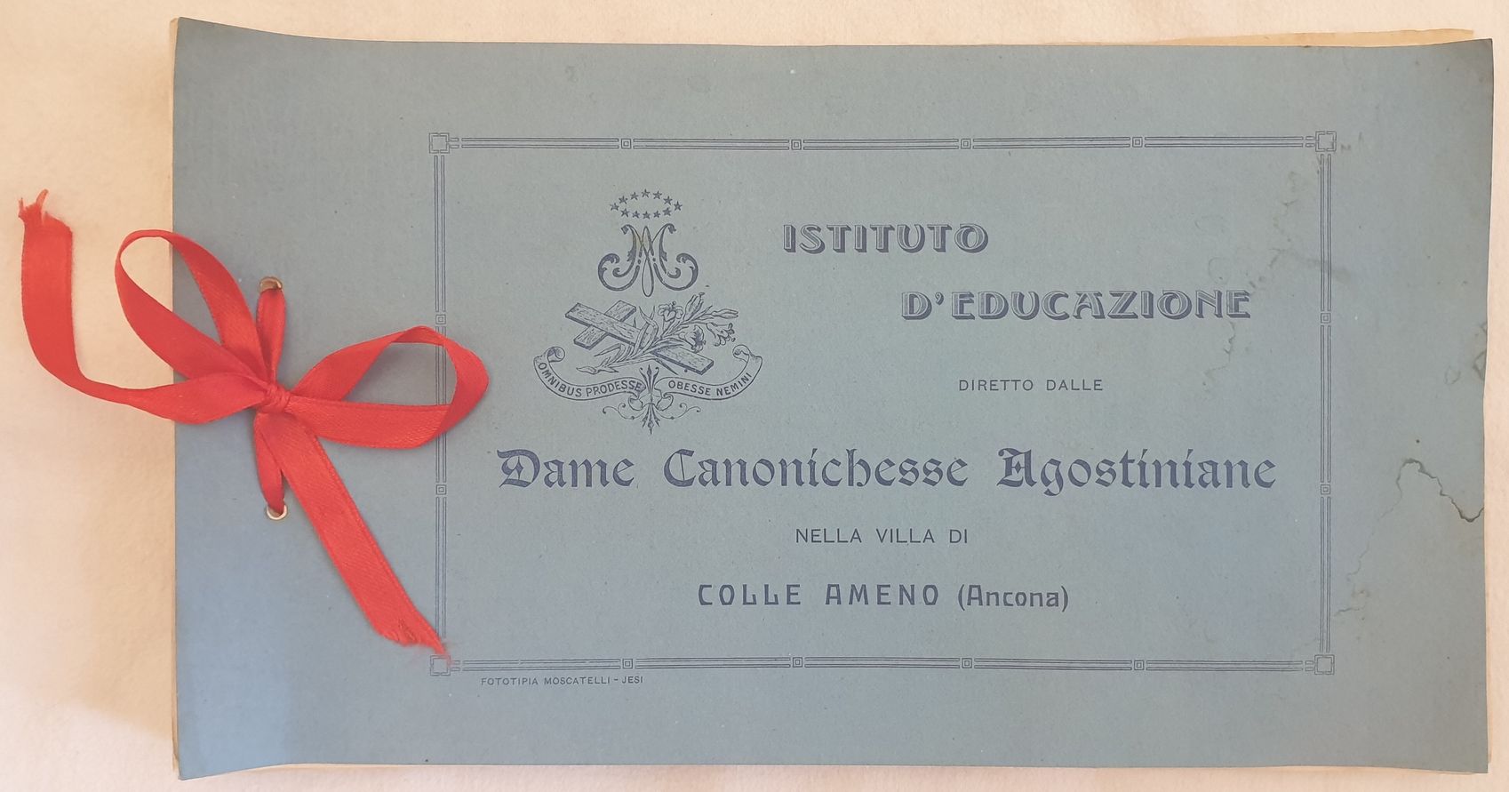 ISTITUTO D'EDUCAZIONE DIRETTO DALLE DAME CANONICHESSE AGOSTINIANE NELLA VILLA DI …