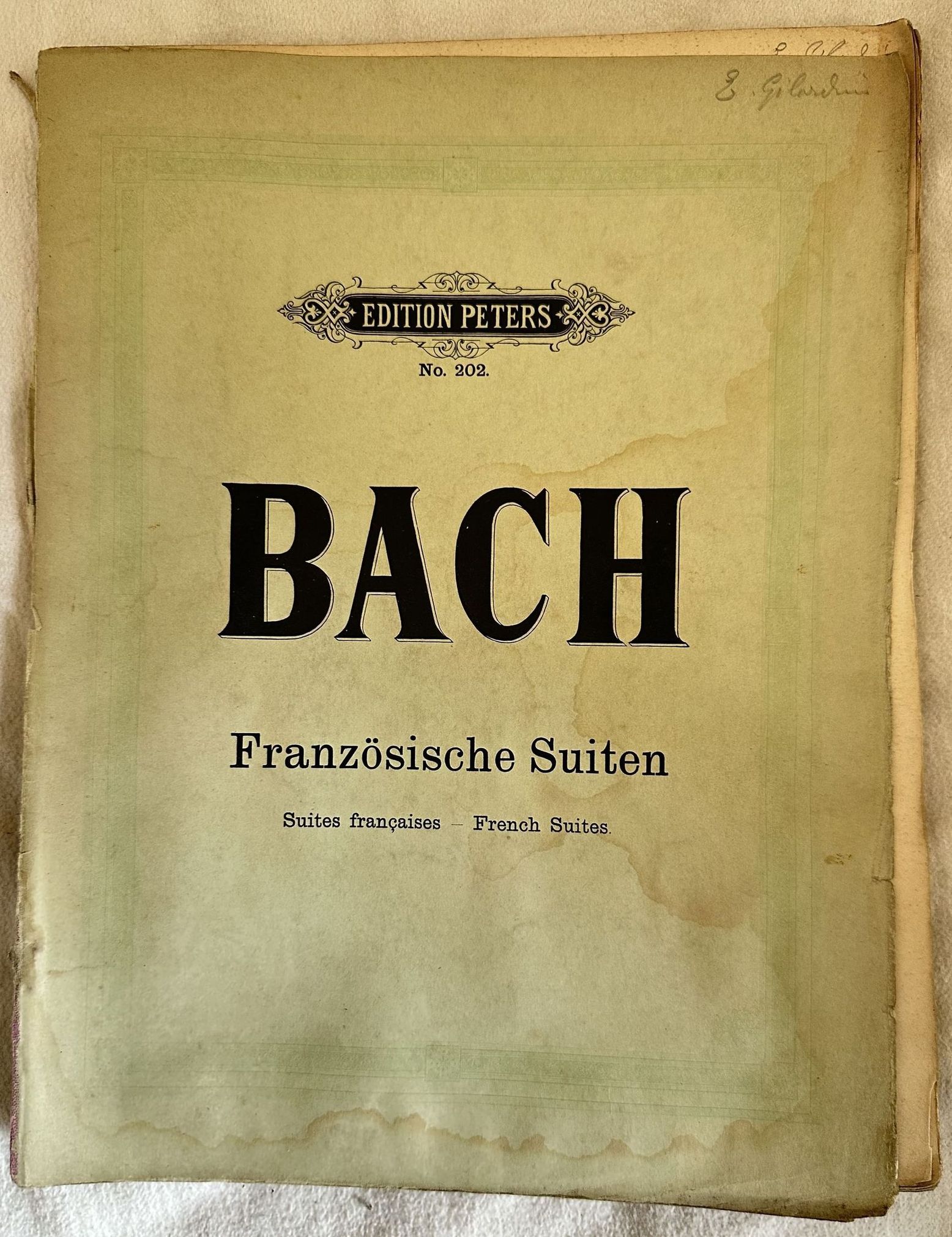 KLAVIERWERKE VON JOH. SEB. BACH HERAUSGEGEBEN VON CZERNY GRIEPENKERL UND …
