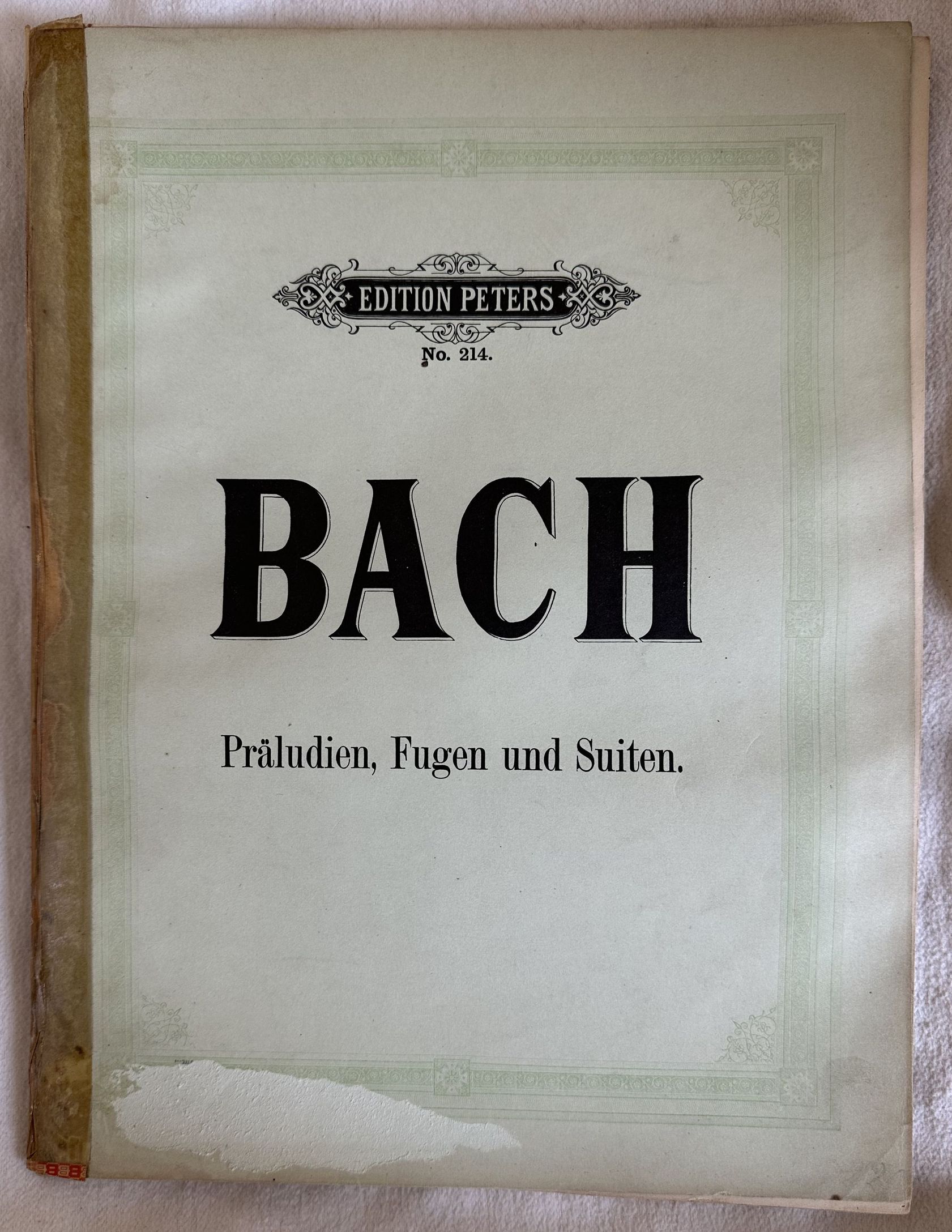 KLAVIERWERKE VON JOH. SEB. BACH HERAUSGEGEBEN VON CZERNY GRIEPENKERL UND …