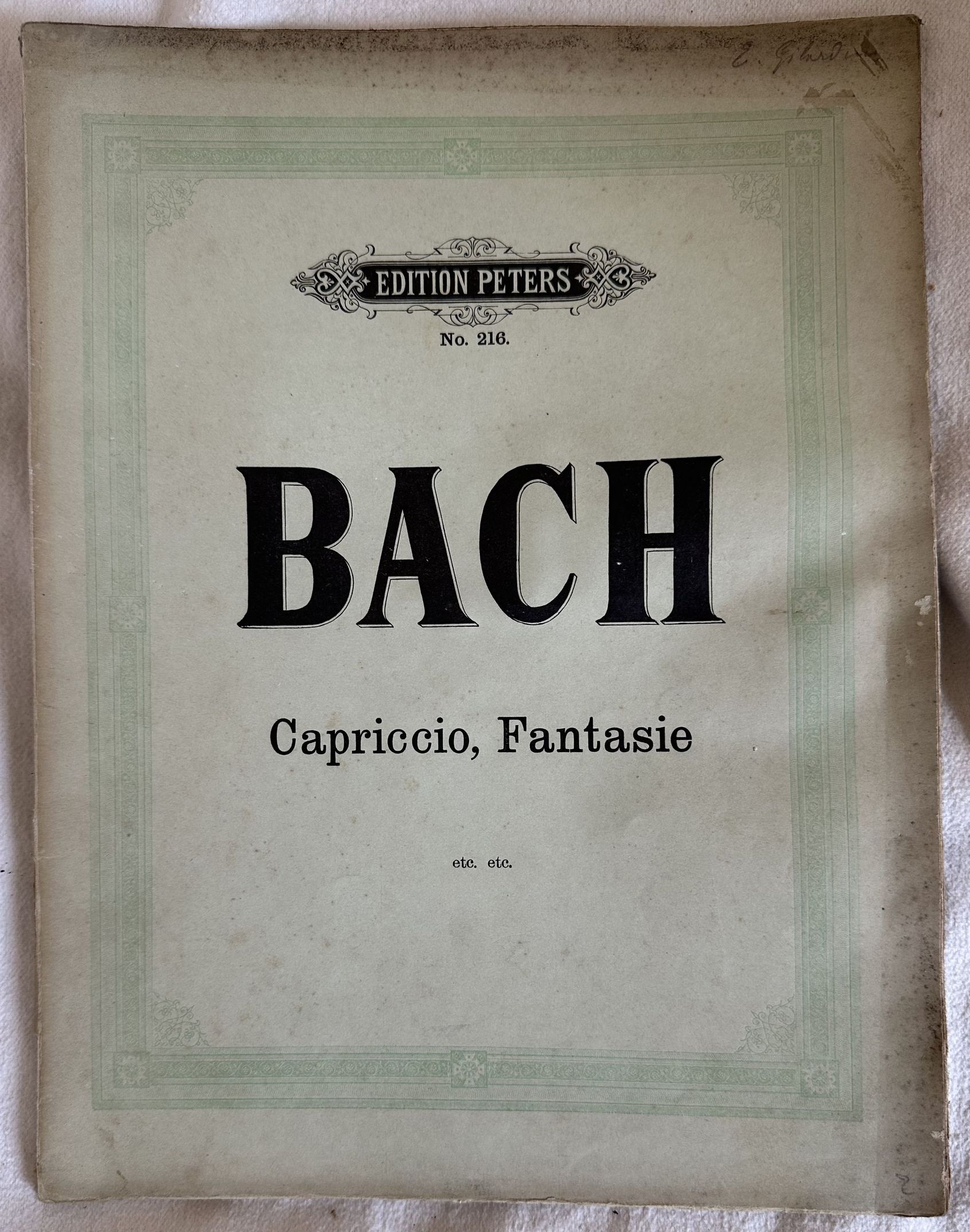 KLAVIERWERKE VON JOH. SEB. BACH HERAUSGEGEBEN VON CZERNY GRIEPENKERL UND …