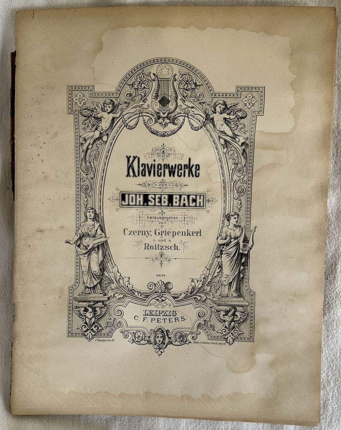 KLAVIERWERKE VON JOH. SEB. BACH HERAUSGEGEBEN VON CZERNY GRIEPENKERL UND …