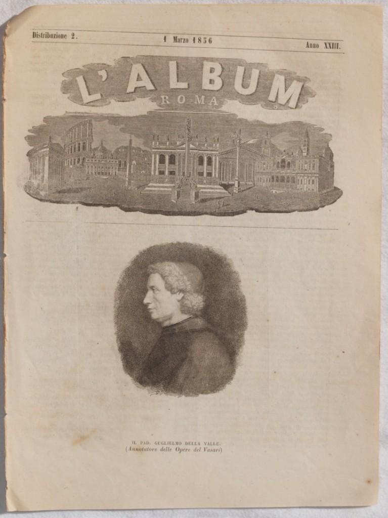 L'ALBUM DI ROMA 1 MARZO 1856
