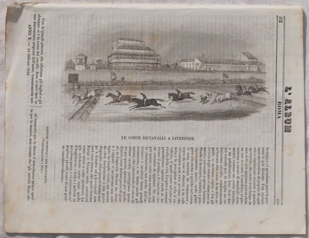 L'ALBUM DI ROMA 24 FEBBRAIO 1844