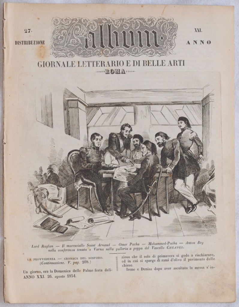 L'ALBUM DI ROMA 26 AGOSTO 1854