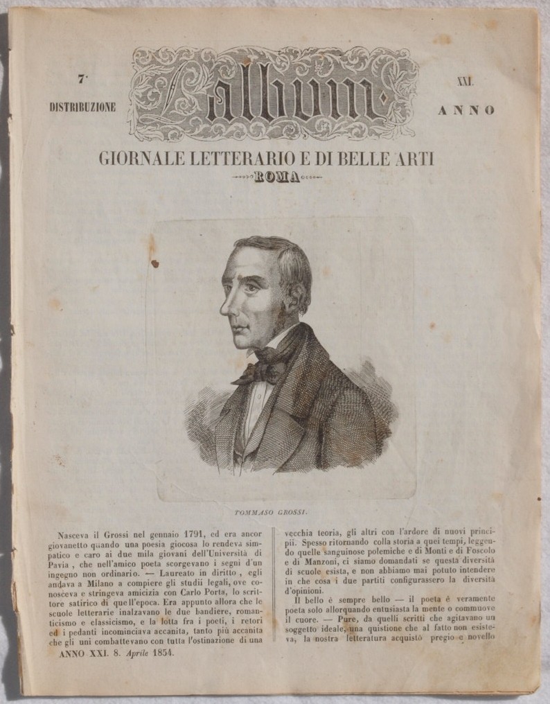 L'ALBUM DI ROMA 8 APRILE 1854
