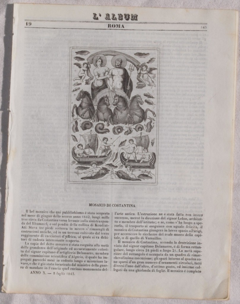 L'ALBUM DI ROMA 8 LUGLIO 1843