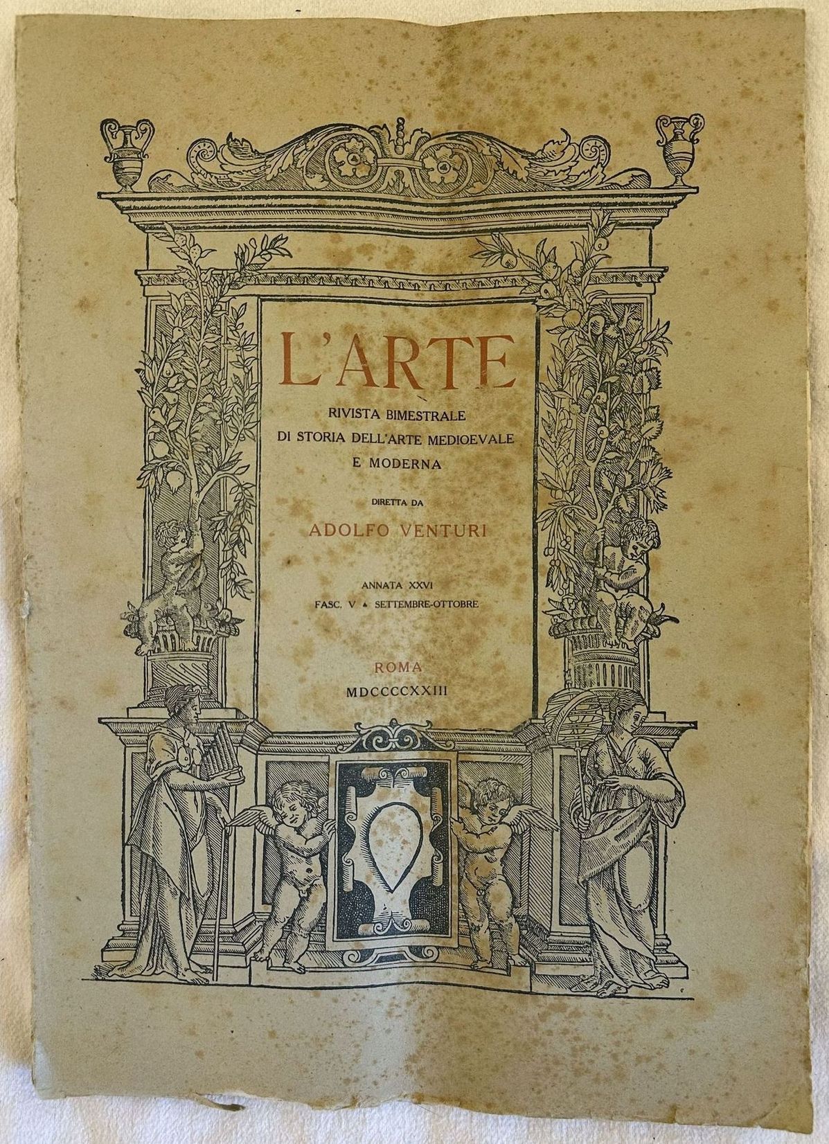 L'ARTE RIVISTA BIMESTRALE DI STORIA DELL'ARTE MEDIOEVALE E MODERNA DIRETTA …