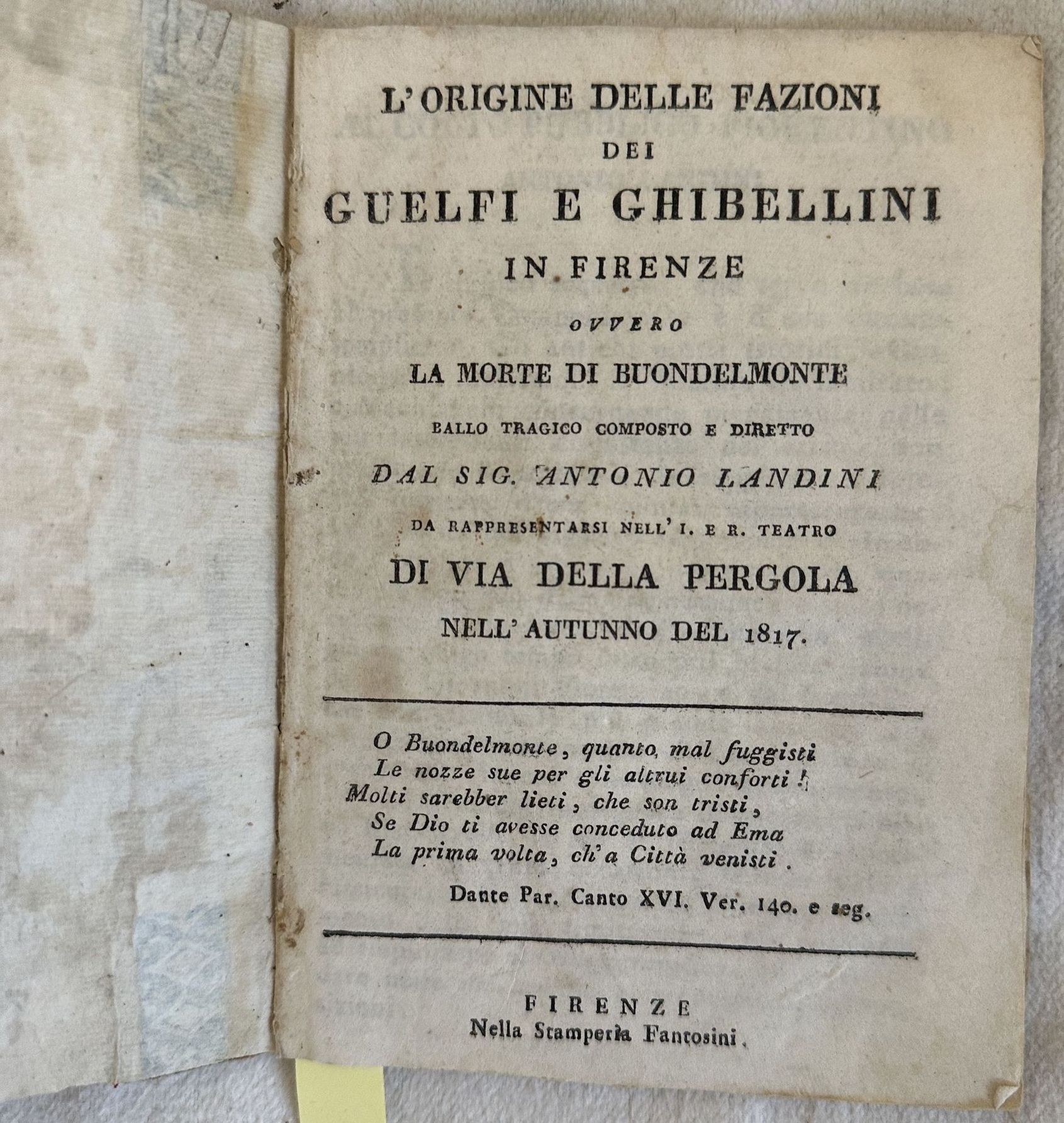 L'ORIGINE DELLE FAZIONI DEI GUELFI E GHIBELLINI IN FIRENZE OVVERO …