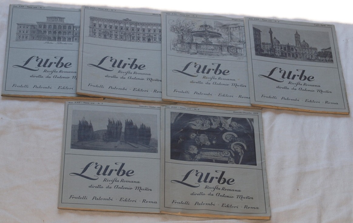 L'URBE RIVISTA ROMANA DIRETTA DA ANTONIO MUNOZ ANNO XXII - …