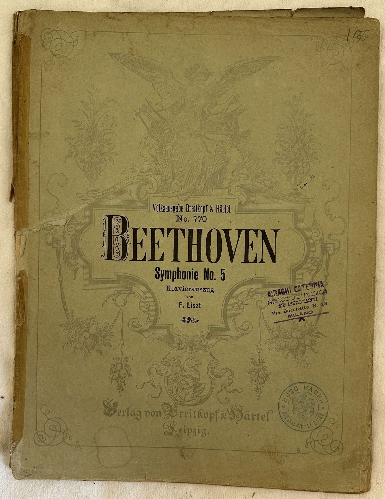 L. VAN BEETHOVEN FUNFTE SYMPHONIE VON L. VAN BEETHOVEN VON …