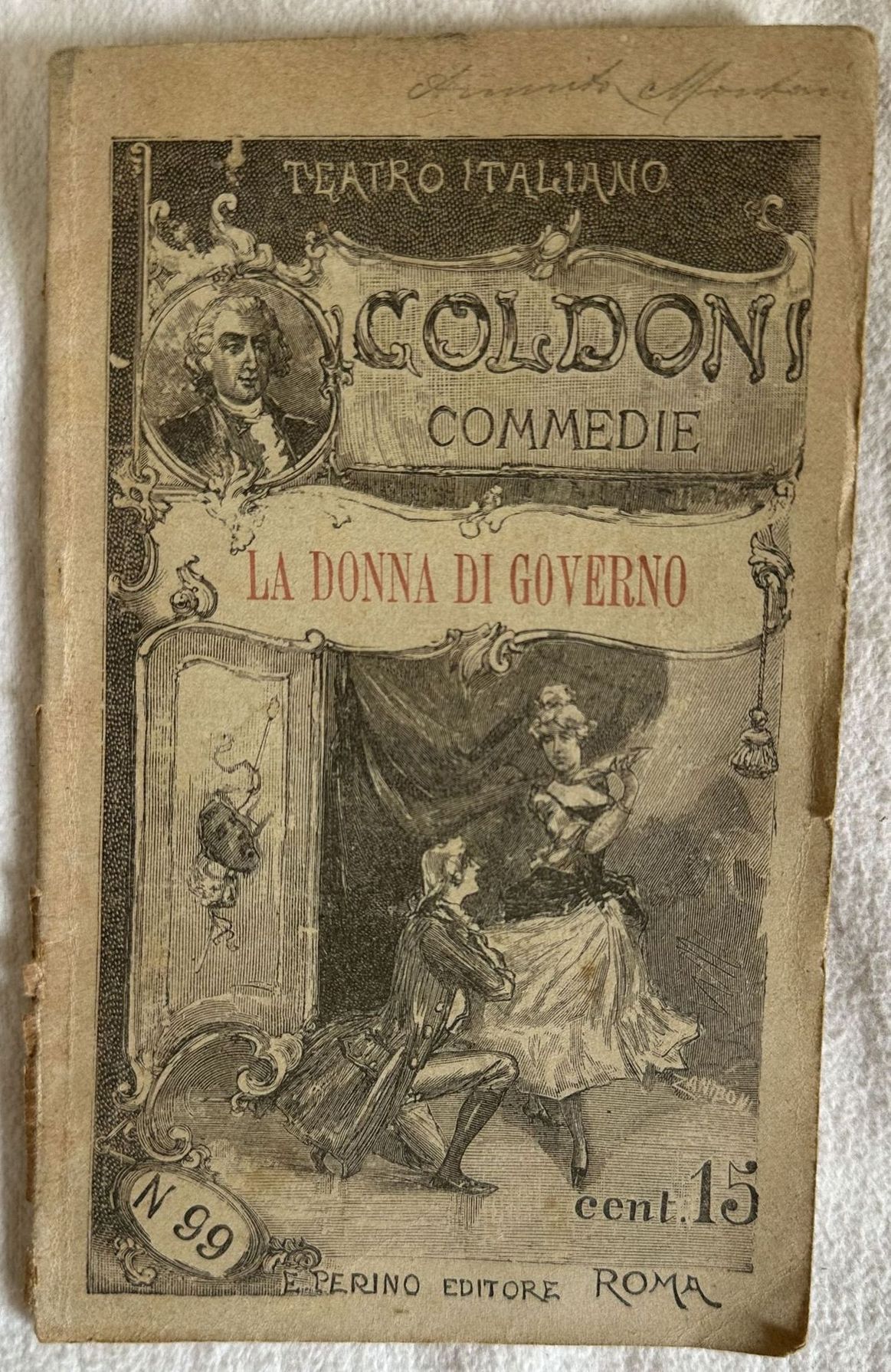 LA DONNA DI GOVERNO COMMEDIA IN 5 ATTI IN VERSI …