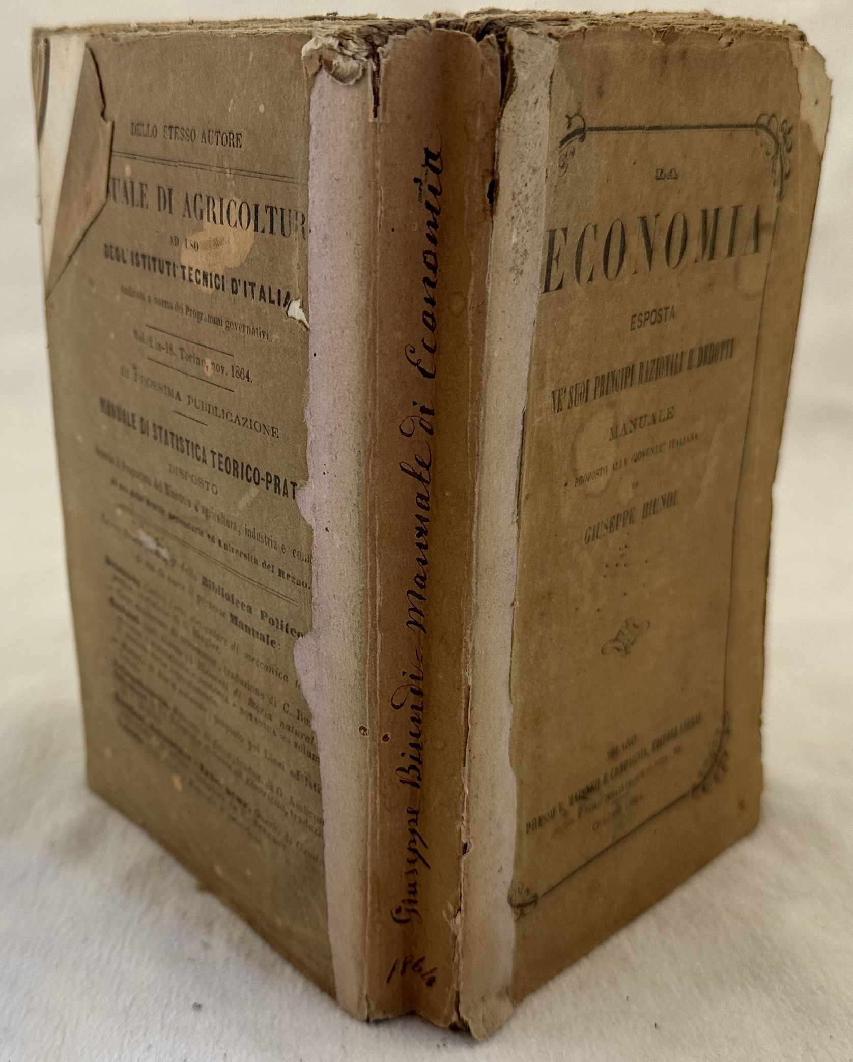 LA ECONOMIA ESPOSTA NE SUOI PRINCIPI RAZIONALI E DEDOTTI