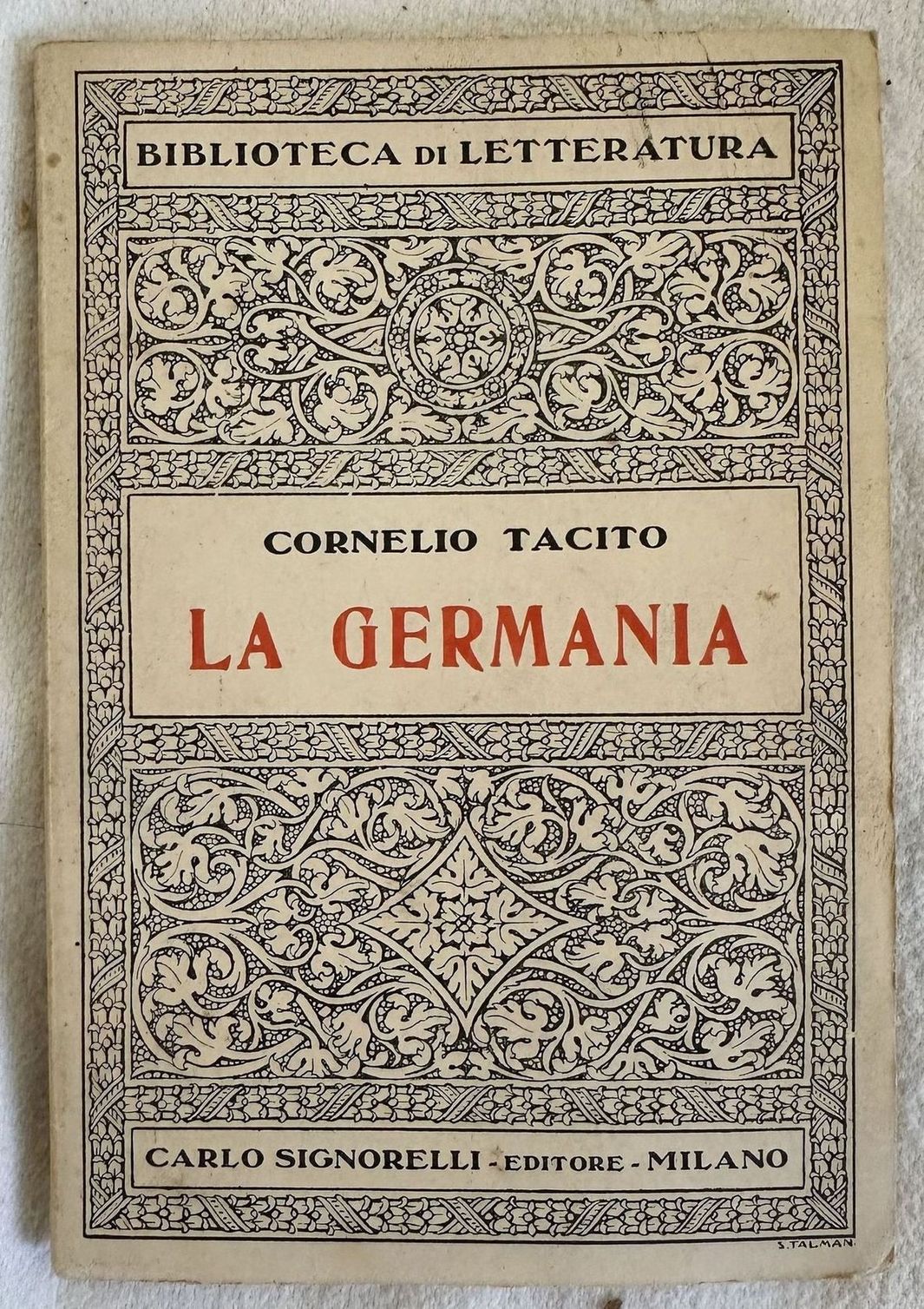 LA GERMANIA NUOVA TRADUZIONE ITALIANA DI EMILIO AMODEO