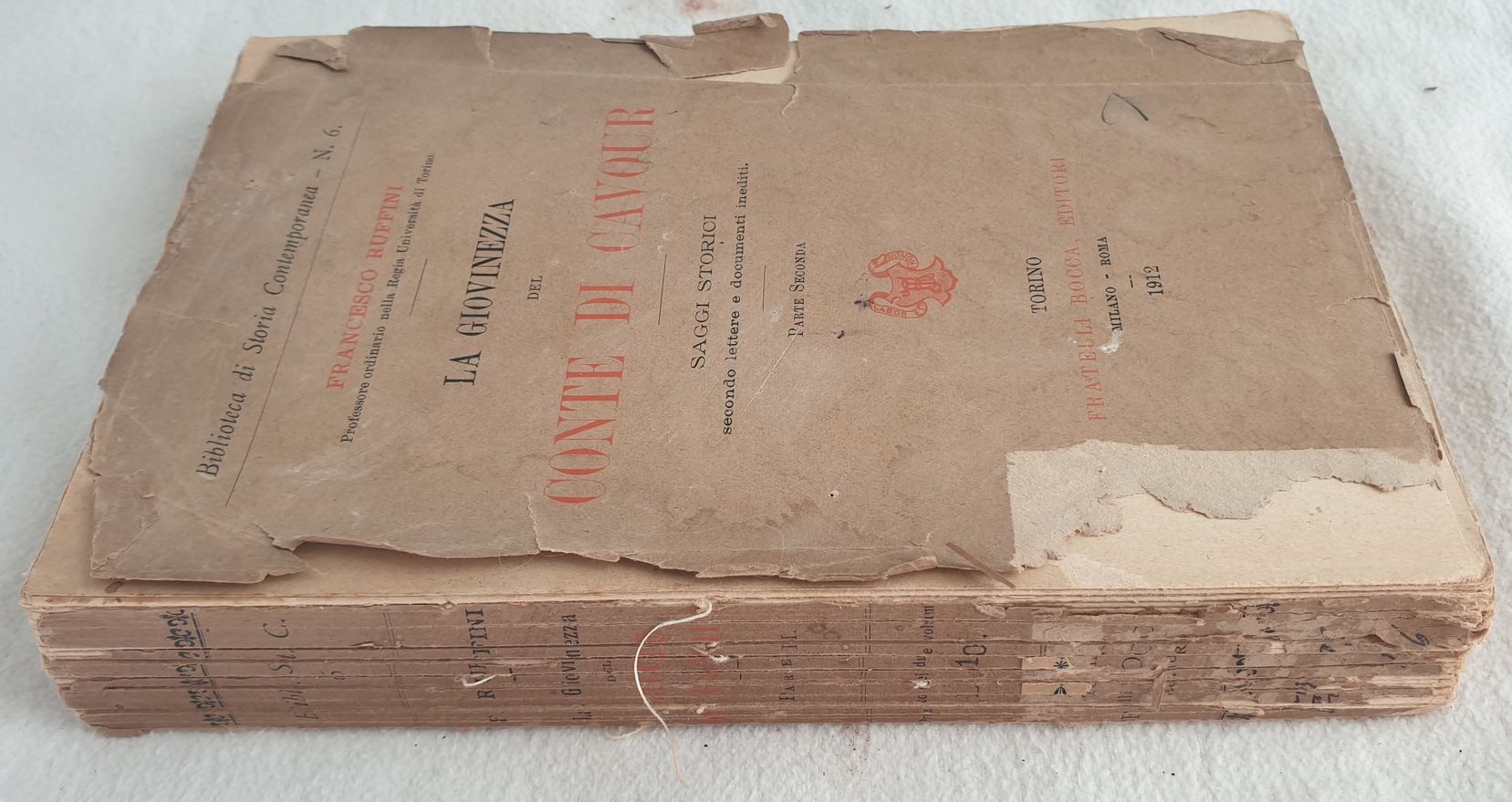LA GIOVINEZZA DEL CONTE DI CAVOUR SAGGI STORICI SECONDO LETTERE …