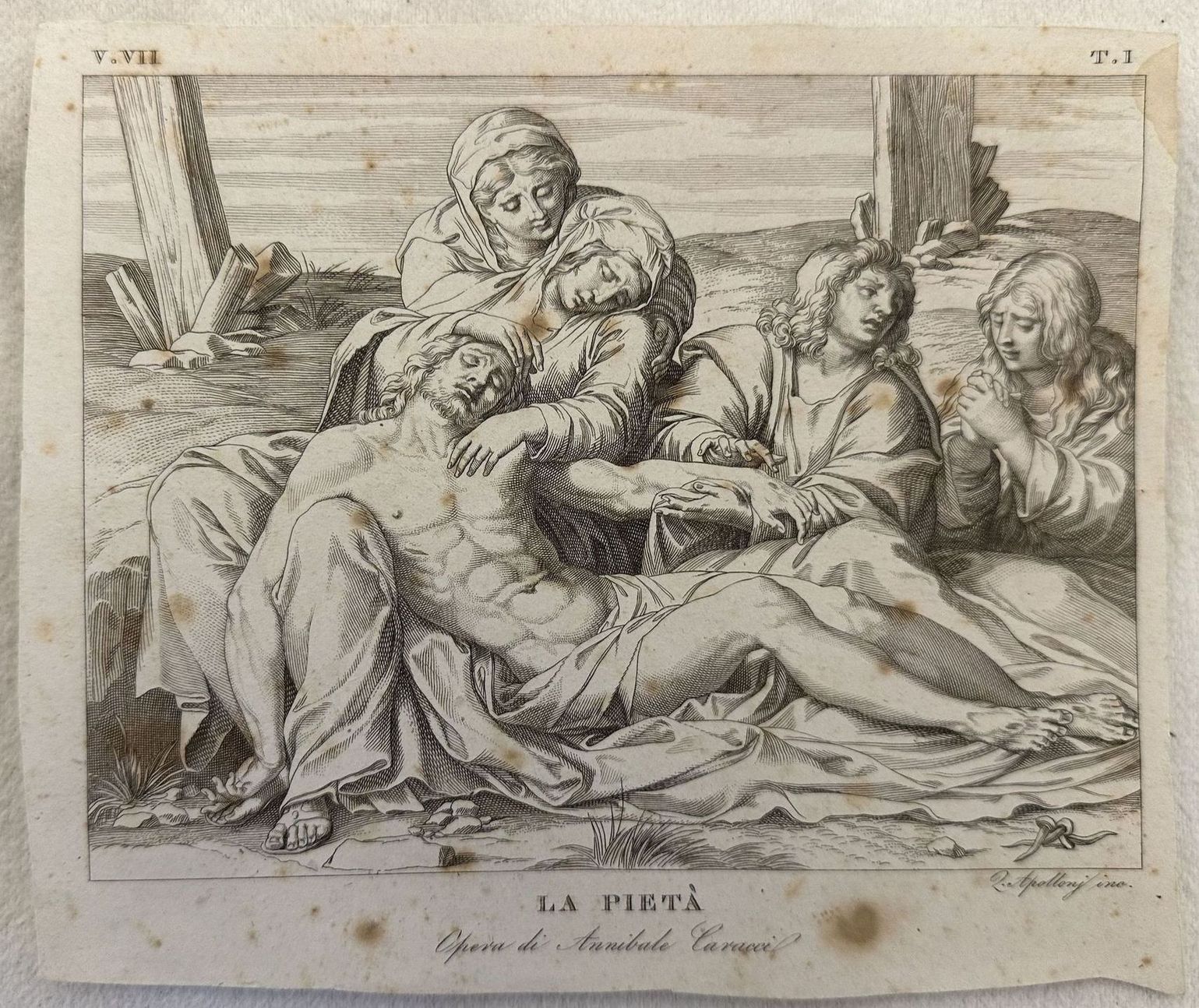 LA PIETA Opera di Annibale Caracci