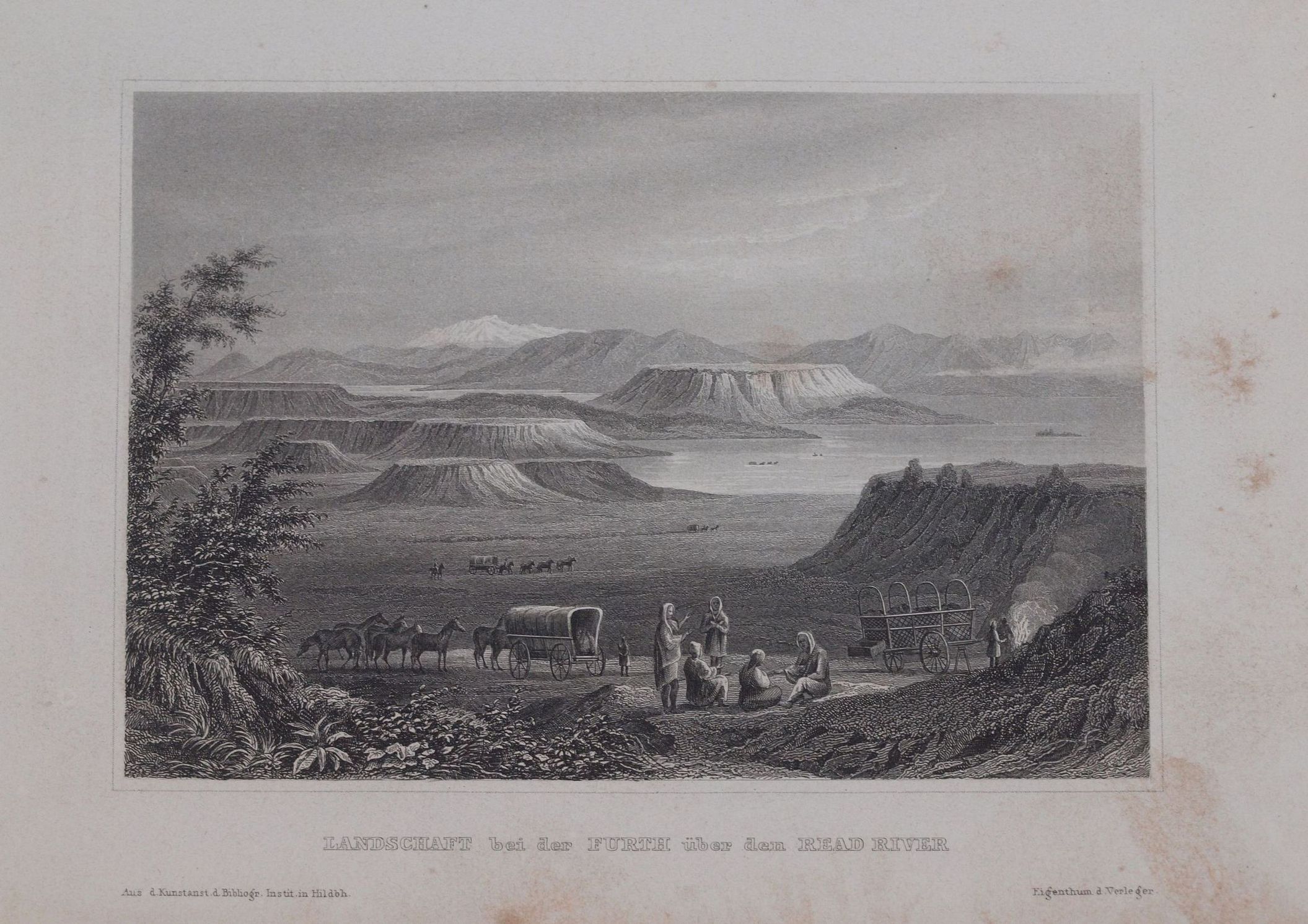 LANDSCHAFT BEI DER FOURTH UBER DEN READ RIVER