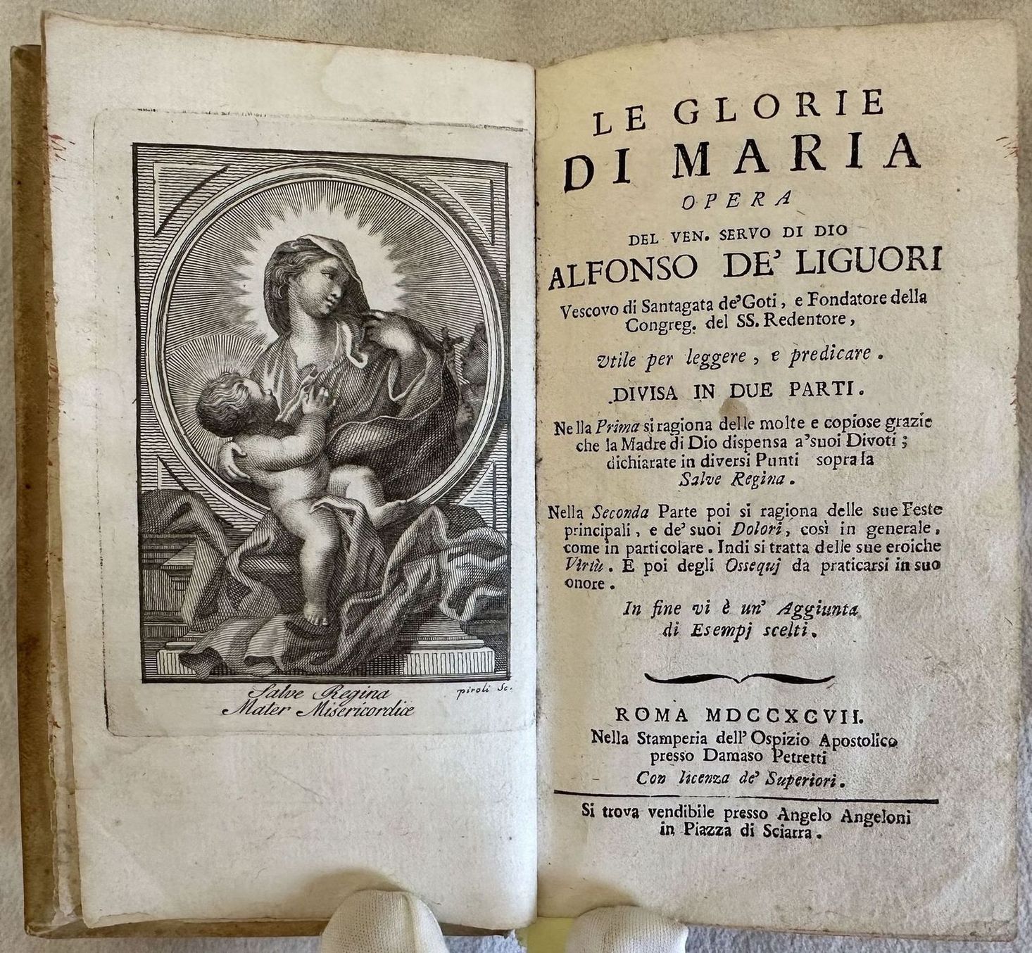 LE GLORIE DI MARIA OPERA DEL VEN. SERVO DI DIO …